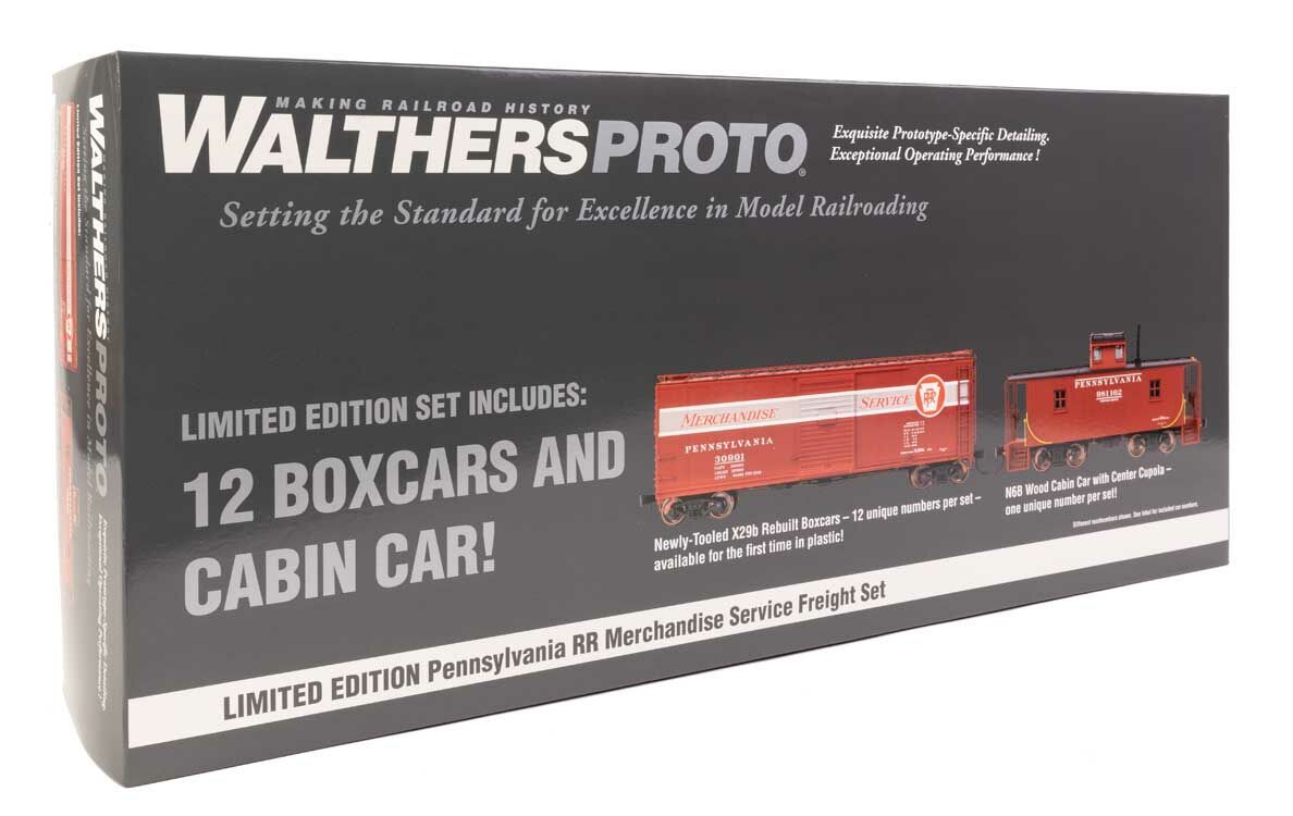 Walthers 920-900 HO PRR Merchandise Service Freight Train Set #1 LN/Box