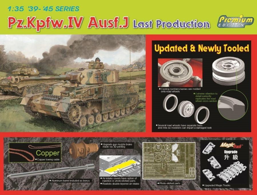Dragon 6729 1:35 Pz.Beob.Wg,IV Ausf.J Last Production Tank Plastic Model Kit