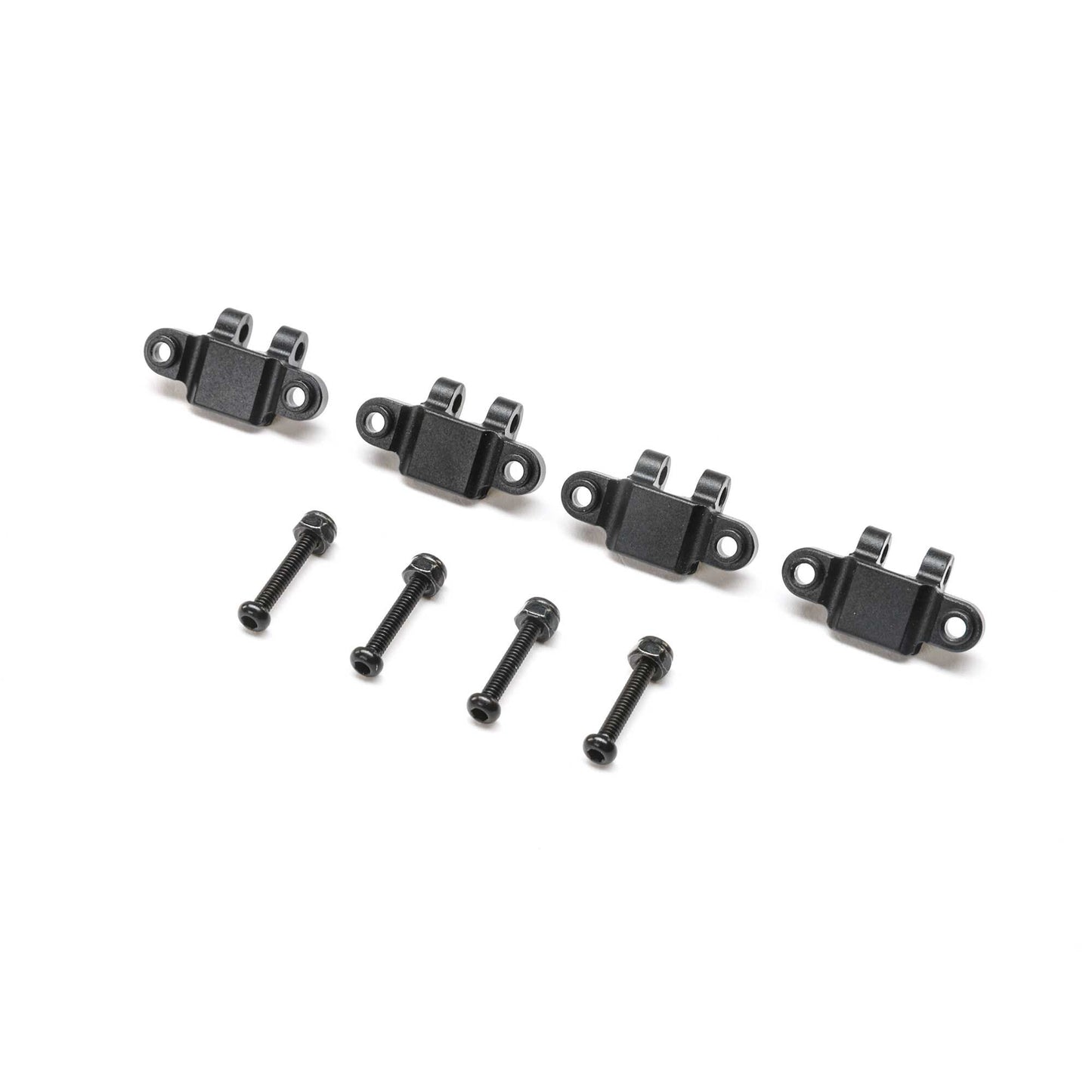 Team Losi Racing TLR314009 Mini LMT Black Aluminum Lower Shock Mount (Pack of 4)