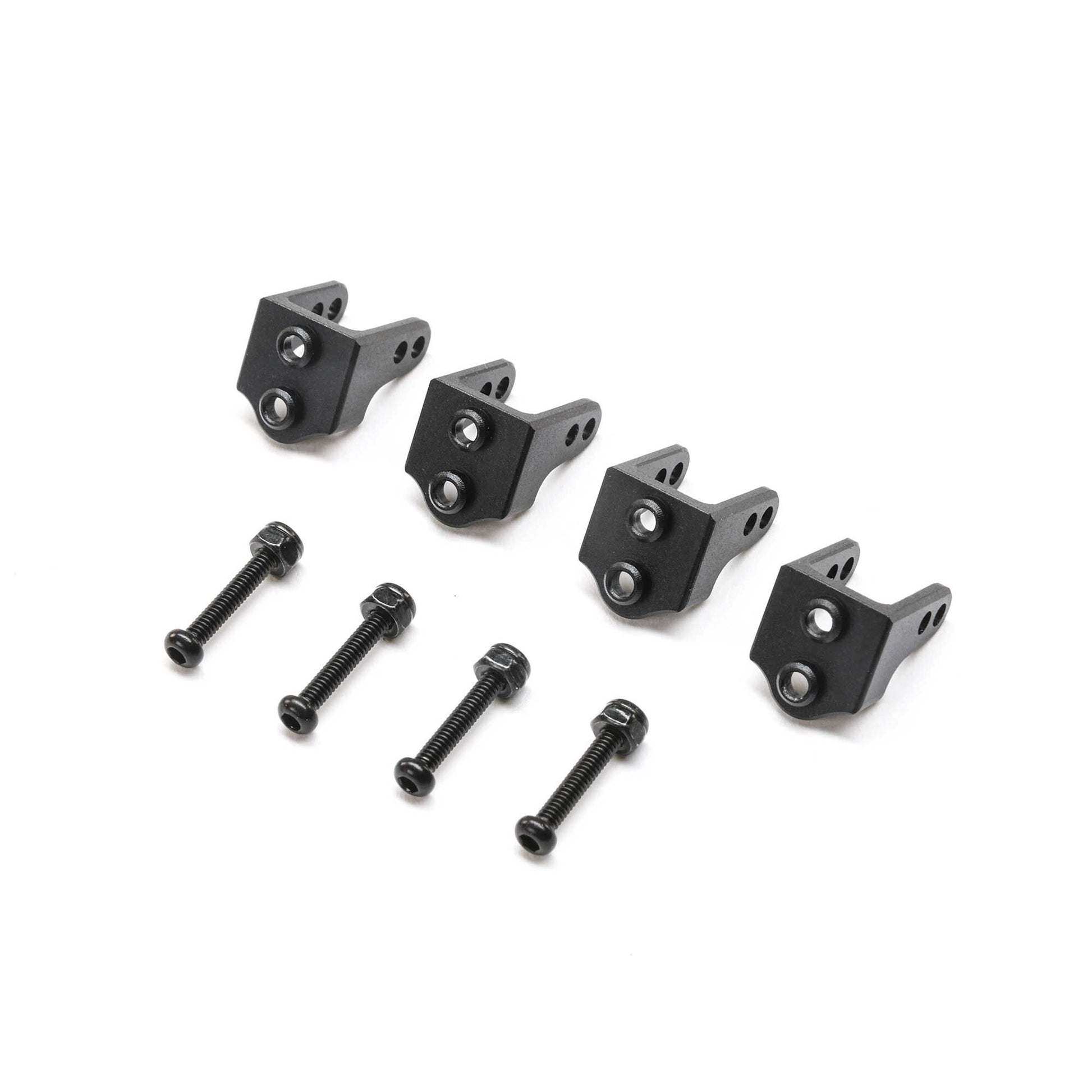 Team Losi Racing TLR314010 Mini LMT Black Aluminum Upper Shock Mount (Pack of 4)
