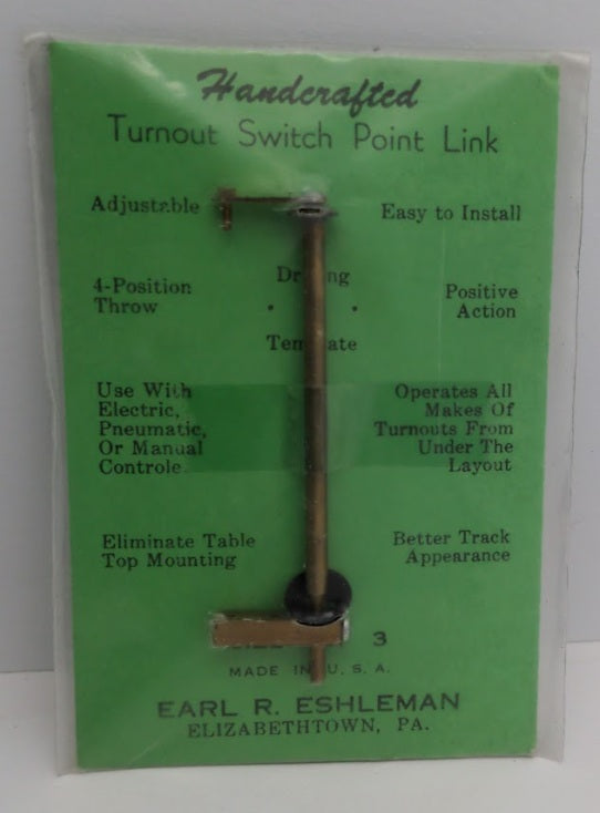 Earl R. Eshleman 3 Handcrafted Turnout Switch Point Link