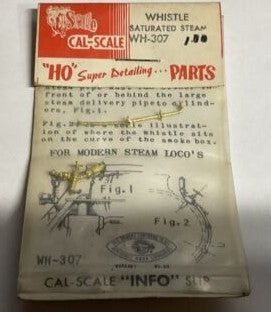 Cal Scale WH-307 HO Saturated Steam Whistle Reproduction Brass Part