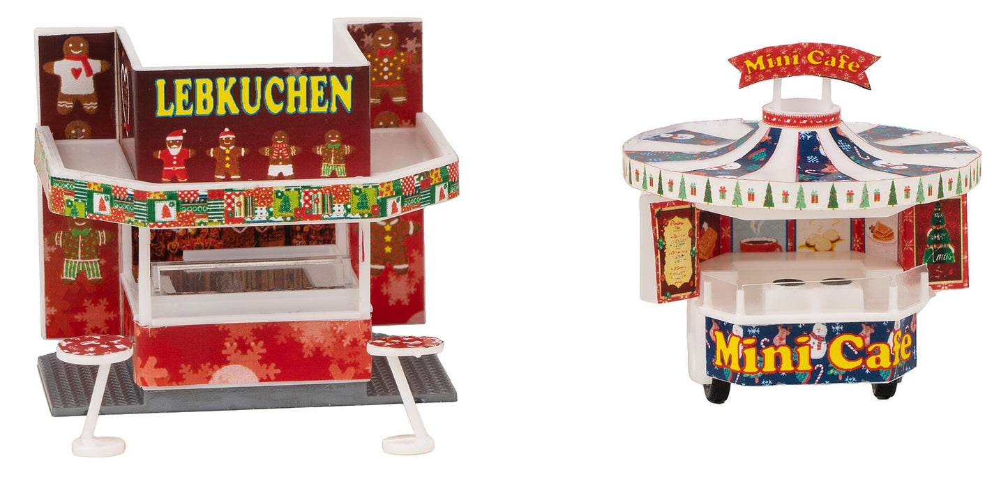 Faller 134001 HO Christmas Market Stall (Set of 2)