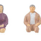 Faller 151685 HO Sitting People without Legs Figures (Set of 8)