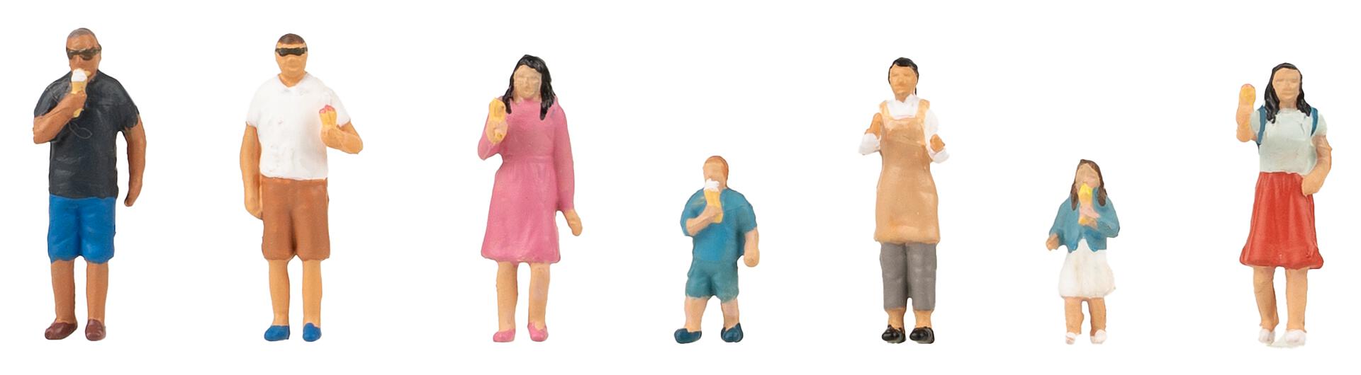 Faller 151697 HO At the Ice-Cream Parlour Figure Set (Set of 7)