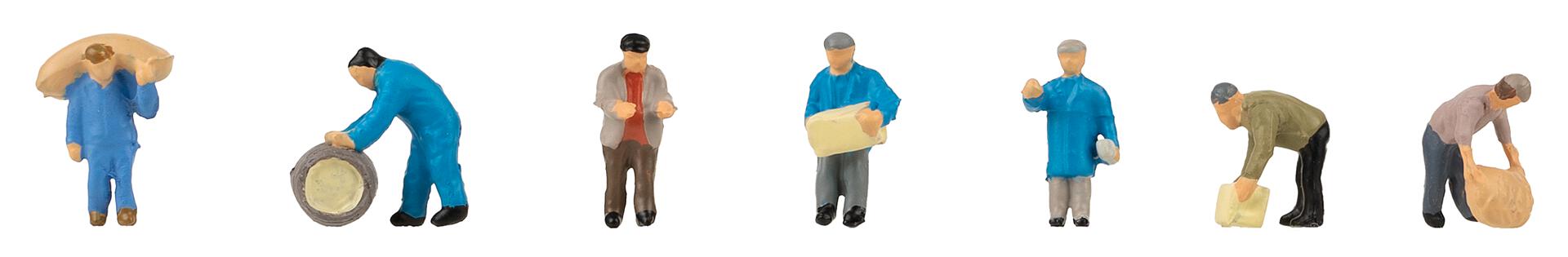 Faller 155613 N Freight Forwarding Workers Figures (Set of 7)