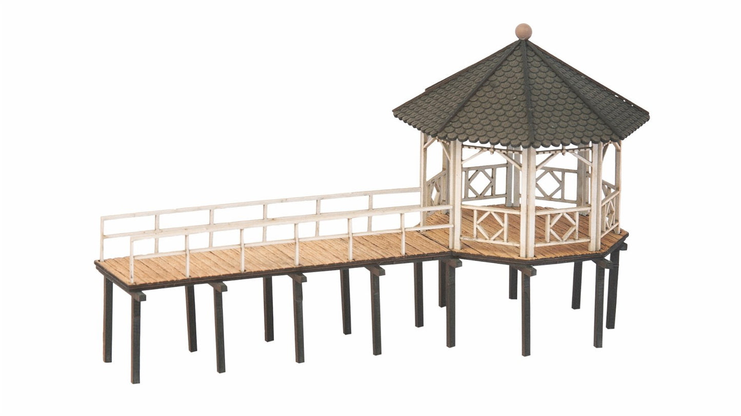 Noch 14619 HO Fischersteg Event Pavilion Laser-Cut Kit