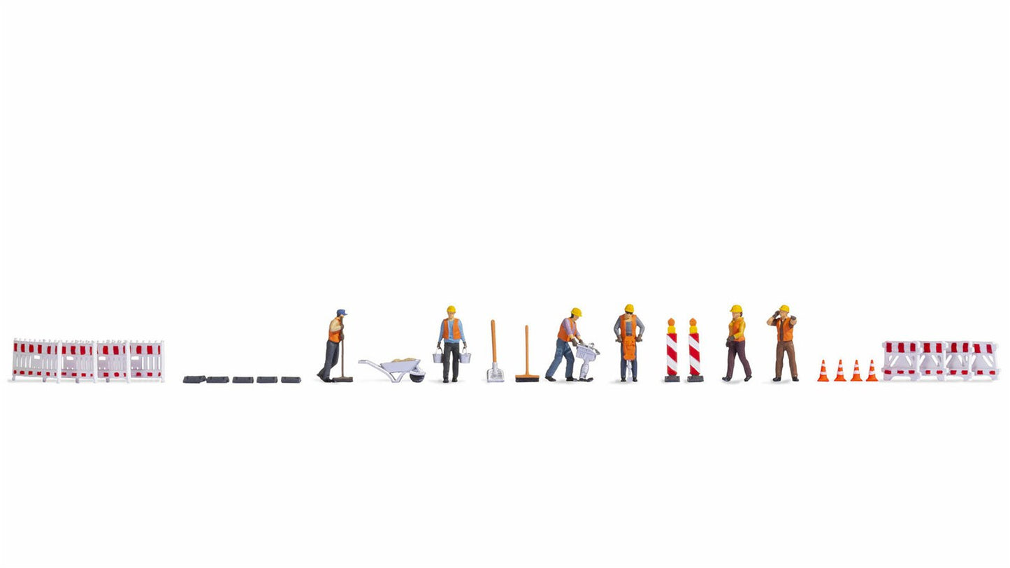 Noch 16262 HO Roadworks Themed Figures Set