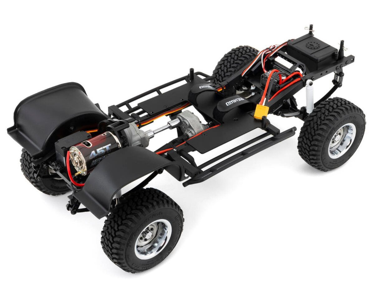 RC4WD Z-RTR0067 TF 2 LWB RTR w/ Chevrolet K10 Scottsdale Black Hard Body Set