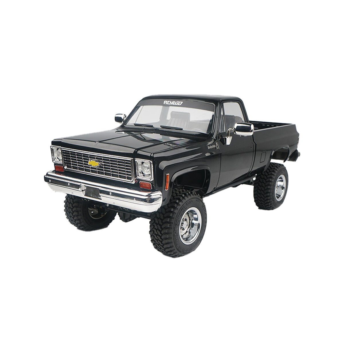 RC4WD Z-RTR0067 TF 2 LWB RTR w/ Chevrolet K10 Scottsdale Black Hard Body Set