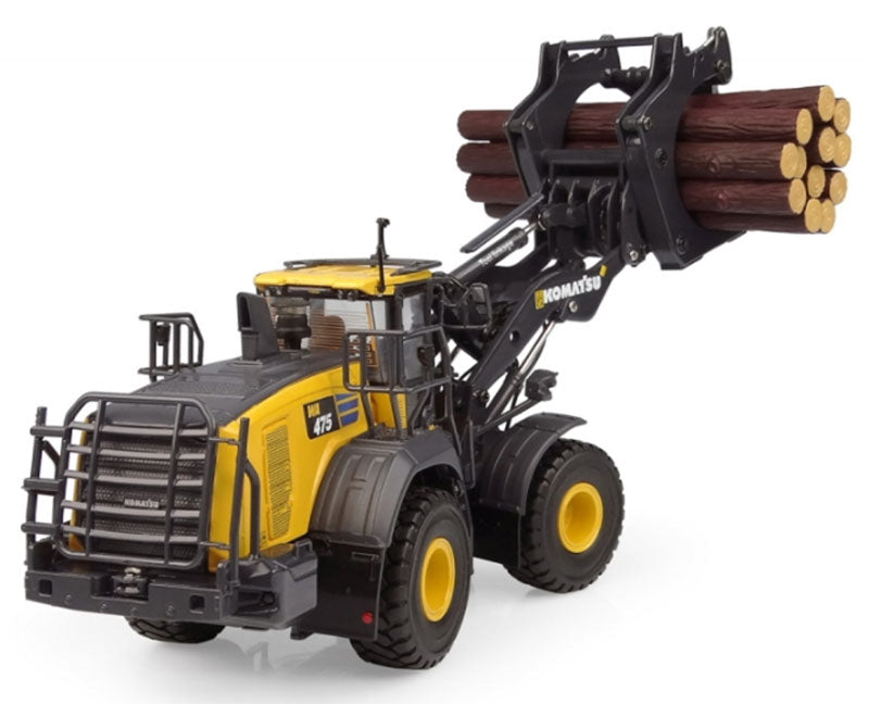 Universal Hobbies 8165 1:50 Komatsu WA475-10 Wheel Loader with Log Grapple