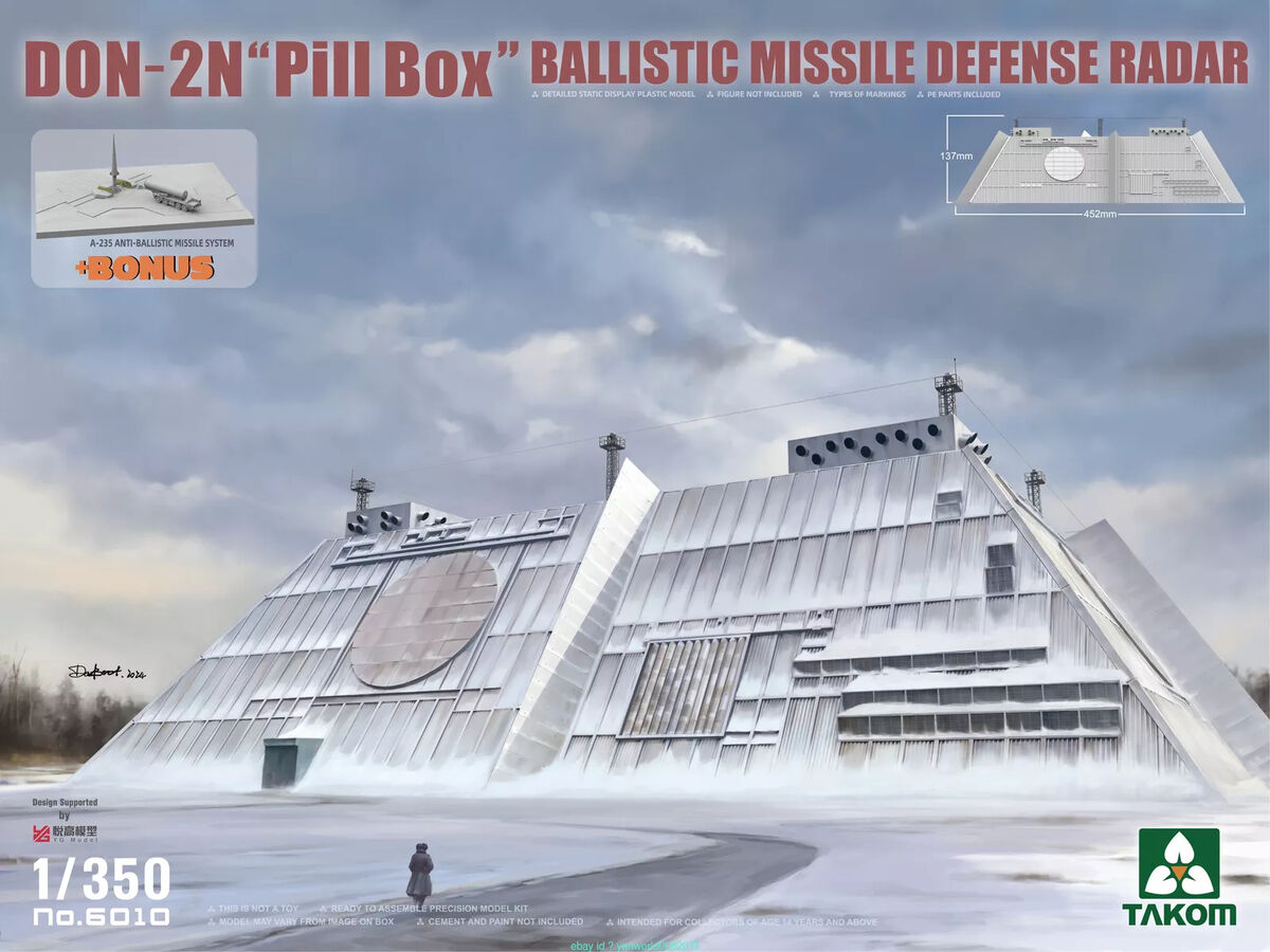 Takom 6010 1:350 DON-2N "Pill box" Ballistic Missile Defence Radar Kit