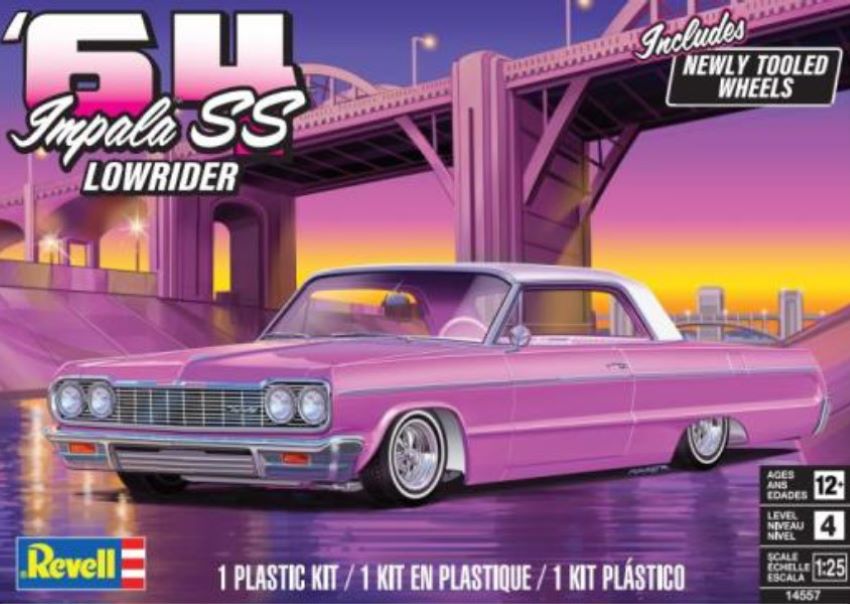 Revell 14557 1:25 1964 Chevy Impala SS Lowerider Car Plastic Model Kit