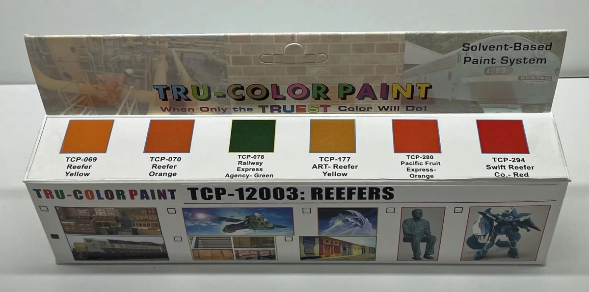 Tru-Color TCP-12003 Reefers Railroad Solvient-Based Paint (Set of 6)