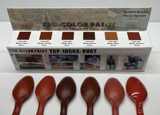 Tru-Color TCP-10503 Rust Tru-Color Solvient-Based Paint (Set of 6)
