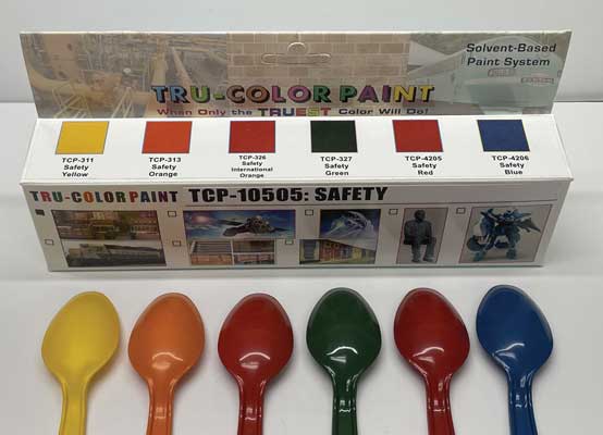 Tru-Color TCP-10505 Safety Tru-Color Solvient-Based Paint (Set of 6)