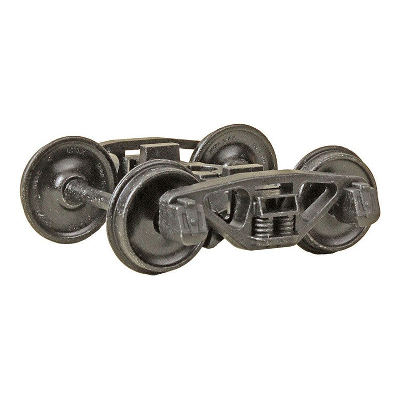 Kadee 750 O 2 Rail A.S.F. A-3 Ride-Control Metal Trucks w/ Back Metal Wheels