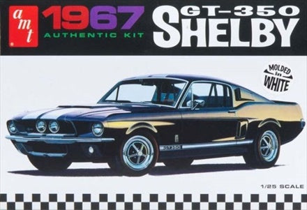 AMT 800 1:25 1967 Shelby GT-350 White Plastic Model Kit