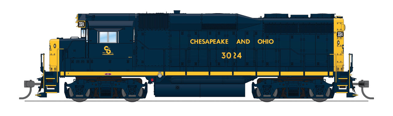 Broadway Limited 9153 HO C&O EMD GP30 Diesel Locomotive - DCC-Ready #3034