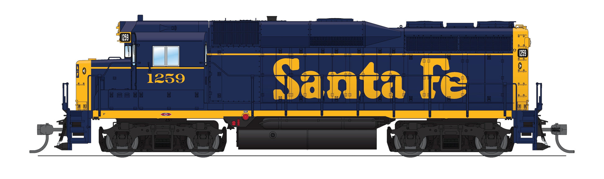 Broadway Limited 9131 HO Santa Fe EMD GP30 Diesel Locomotive Sound & DCC #1263