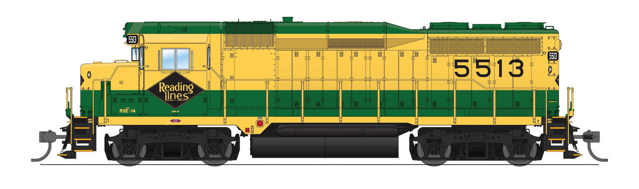 Broadway Limited 9140 HO Reading EMD GP30 Diesel Locomotive - Sound/DC/DCC #5520