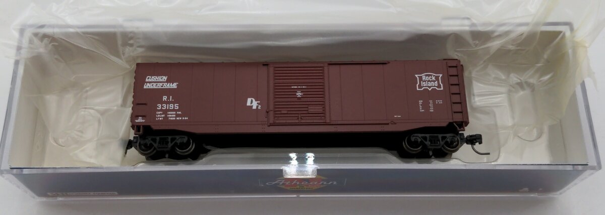 Athearn 24045 N Scale Rock Island 50' PS-1 Single Door Boxcar #33195