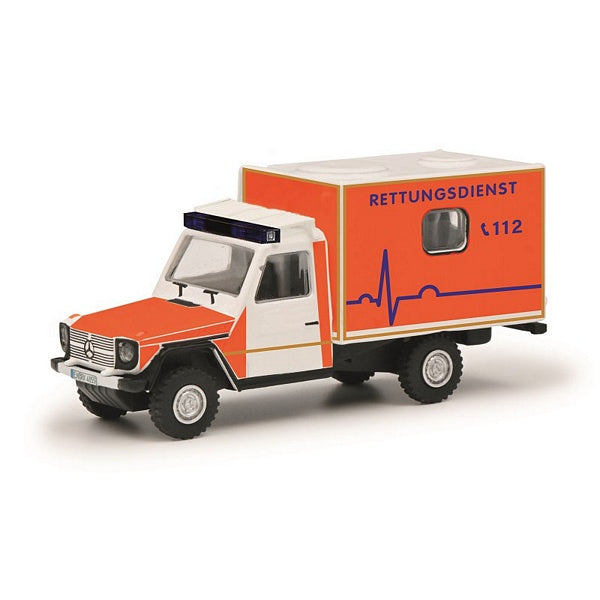 Schuco 452674300 1:87 Mercedes-Benz G Model Rescue Service Diecast Model