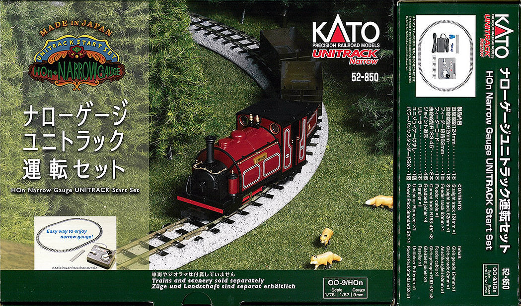 Kato 52-850 Narrow Gauge Unitrack Oval Track Set with Power Pack