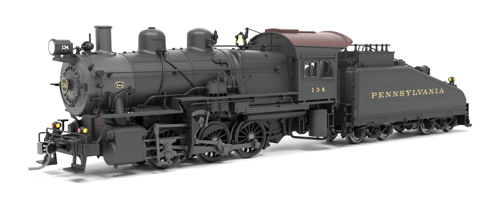 Broadway Limited 9170 HO PRR B6sb 0-6-0 Steam Loco w/ Tender, Sound/DC/DCC #134