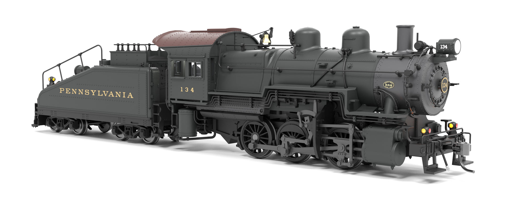 Broadway Limited 9170 HO PRR B6sb 0-6-0 Steam Loco w/ Tender, Sound/DC/DCC #134