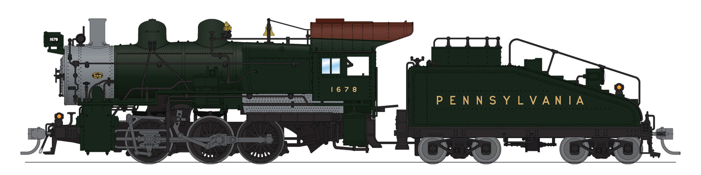 Broadway Limited 9176 HO PRR B6sb 0-6-0 Steam Loco w/ Tender, Sound/DC/DCC #4001