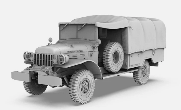 AK Interactive 35020 1:35 IDF Dodge Power Wagon WM300 Cargo Truck with Winch