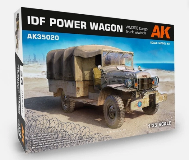 AK Interactive 35020 1:35 IDF Dodge Power Wagon WM300 Cargo Truck with Winch