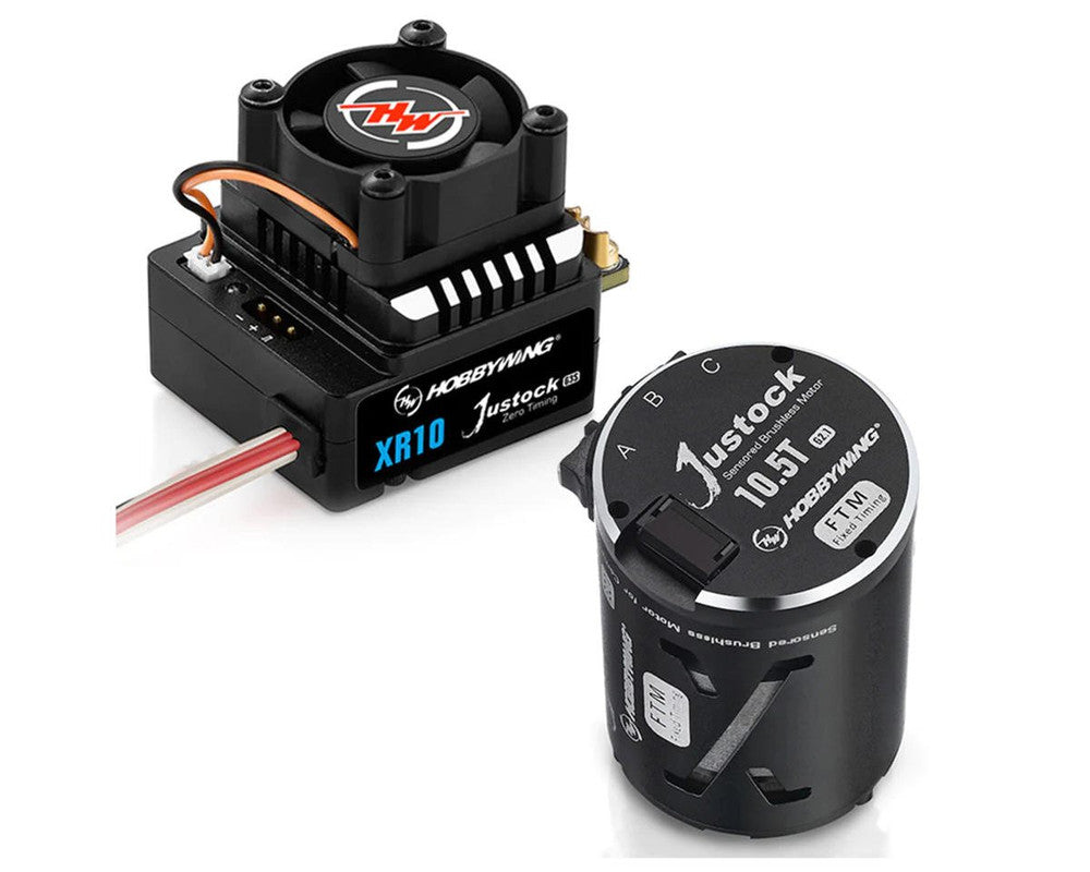 HobbyWing 38020370 XR10 Justock G3S Sensored BL ESC/SD G2.1 Motor Combo 10.5T