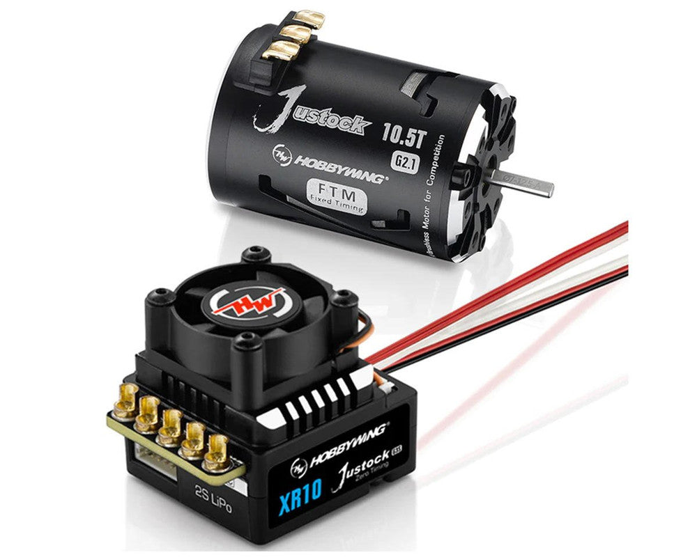 HobbyWing 38020374 XR10 Justock G3S Sensored BL ESC/SD G2.1 Motor Combo 25.5T