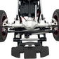 Racers Edge 1970BK Black Aluminum Front & Rear Axle Housing Set