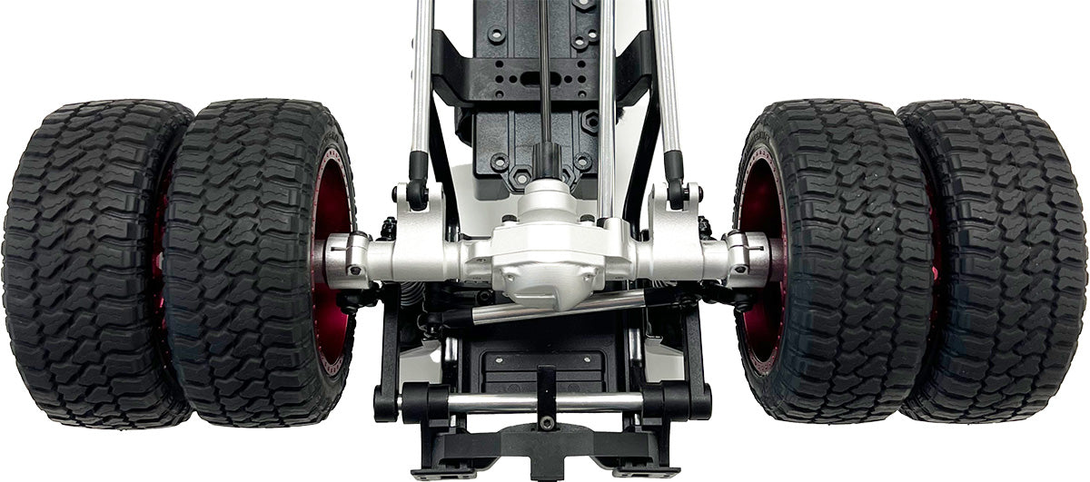 Racers Edge 1970BK Black Aluminum Front & Rear Axle Housing Set