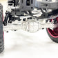 Racers Edge 1970BK Black Aluminum Front & Rear Axle Housing Set