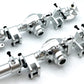 Racers Edge 1970S Silver Aluminum Front & Rear Axle Housing Set