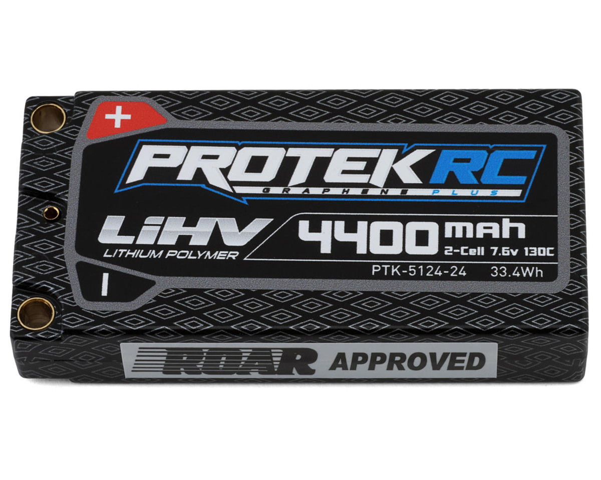 Protek RC 512424 2S 130C Low IR Si-Graphene + HV ULCG Shorty LiPo Battery