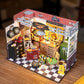 Robotime DG165 Rolife Garage Workshop DIY Miniature House Kit