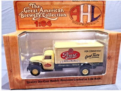 AHL L05084 1:64 Die-Cast Blue & Beige Pearl Lager Beer Delivery Truck Ford F-5