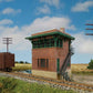 Walthers 933-3554 HO PRR Brick Interlocking Tower with Flat Roof Kit