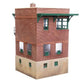 Walthers 933-3554 HO PRR Brick Interlocking Tower with Flat Roof Kit