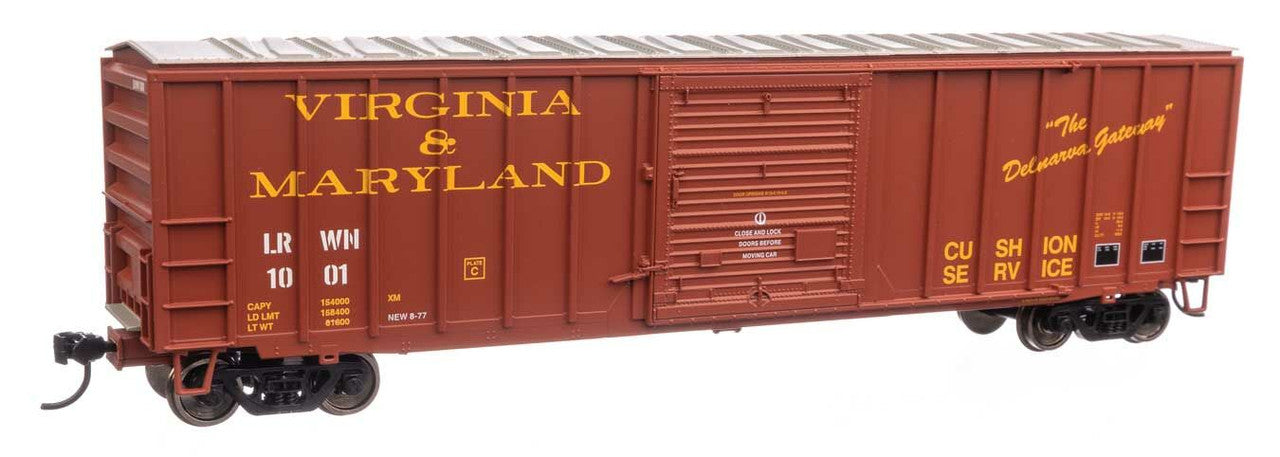 Walthers 910-1896 HO Virginia & Maryland 50' ACF Exterior Post Boxcar RTR #1001