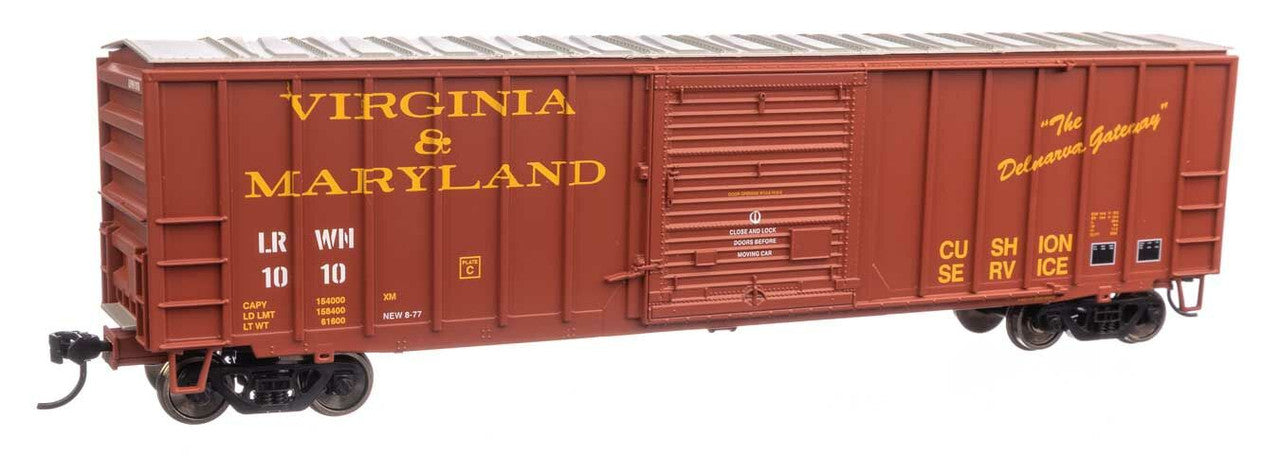 Walthers 910-1897 HO Virginia & Maryland 50' ACF Exterior Post Boxcar RTR #1010