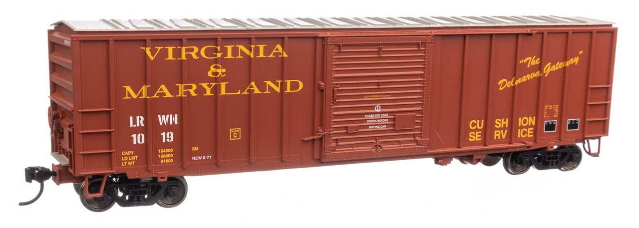 Walthers 910-1899 HO Virginia & Maryland 50' ACF Exterior Post Boxcar RTR #1019
