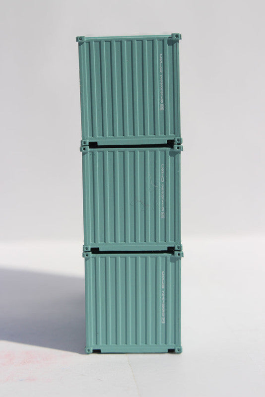 JTC Model Trains 205476 N China Shipping 20' Containers (Pack of 3)