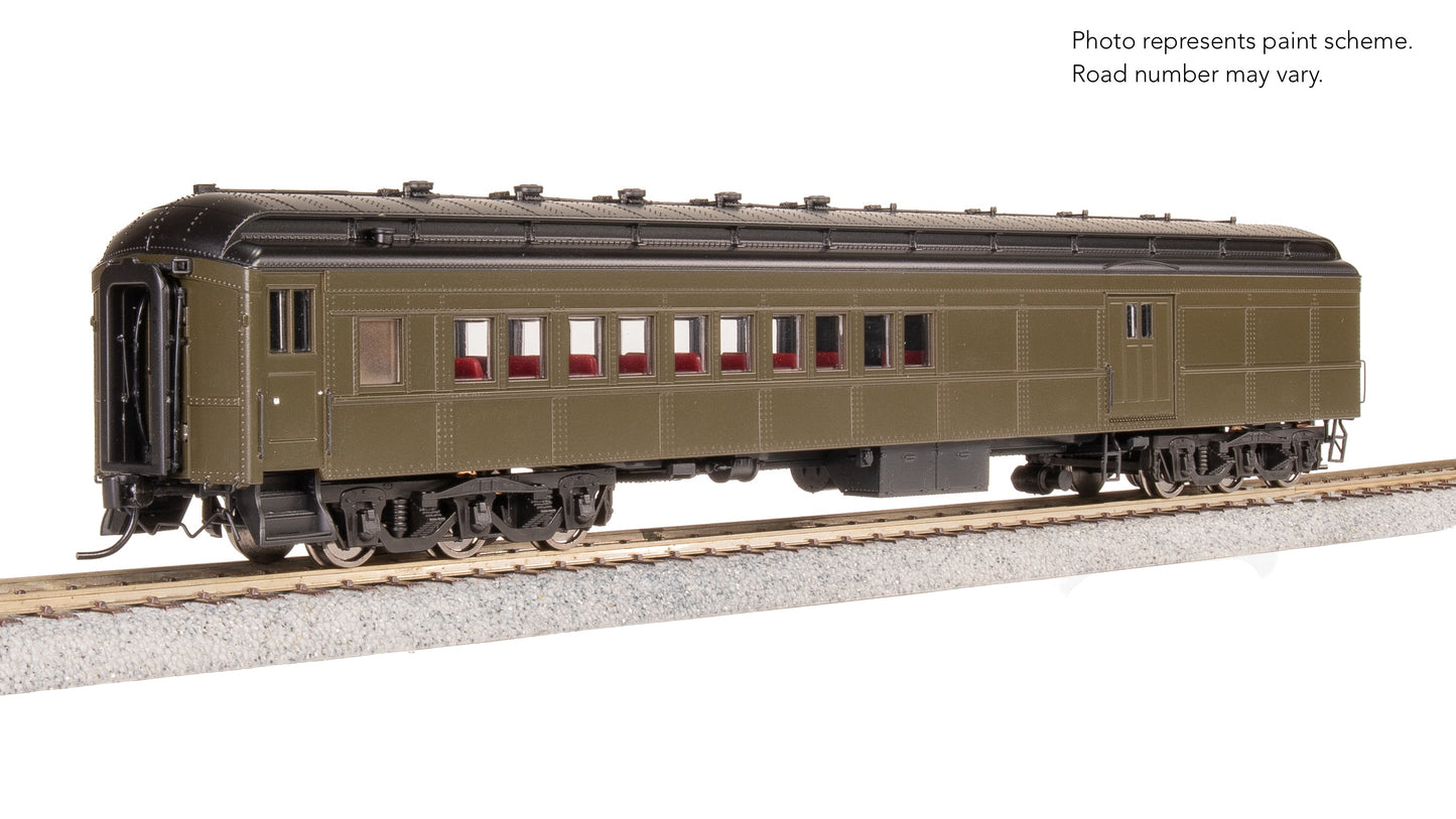 Broadway Limited 9121 HO Unlettered Pullman Green Coach-Baggage Combine
