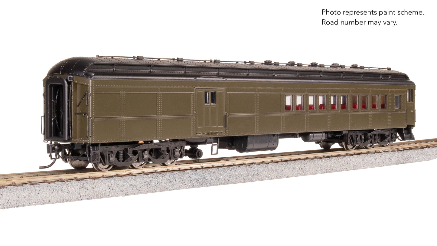 Broadway Limited 9121 HO Unlettered Pullman Green Coach-Baggage Combine
